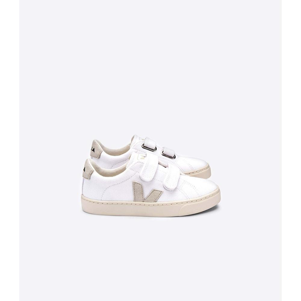 Αθλητικά Παπούτσια παιδικα Veja ESPLAR CANVAS White/Beige | GR 818QMA